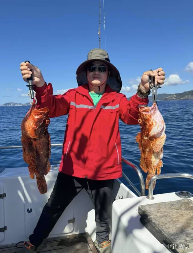 赤点石斑鱼钓获 泉州市 2.5kg
